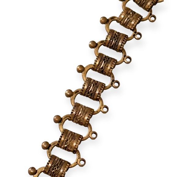 Vintage Art Deco Beaded Crystal Fringe Choker and Bracelet Set - Picture 4 of 7